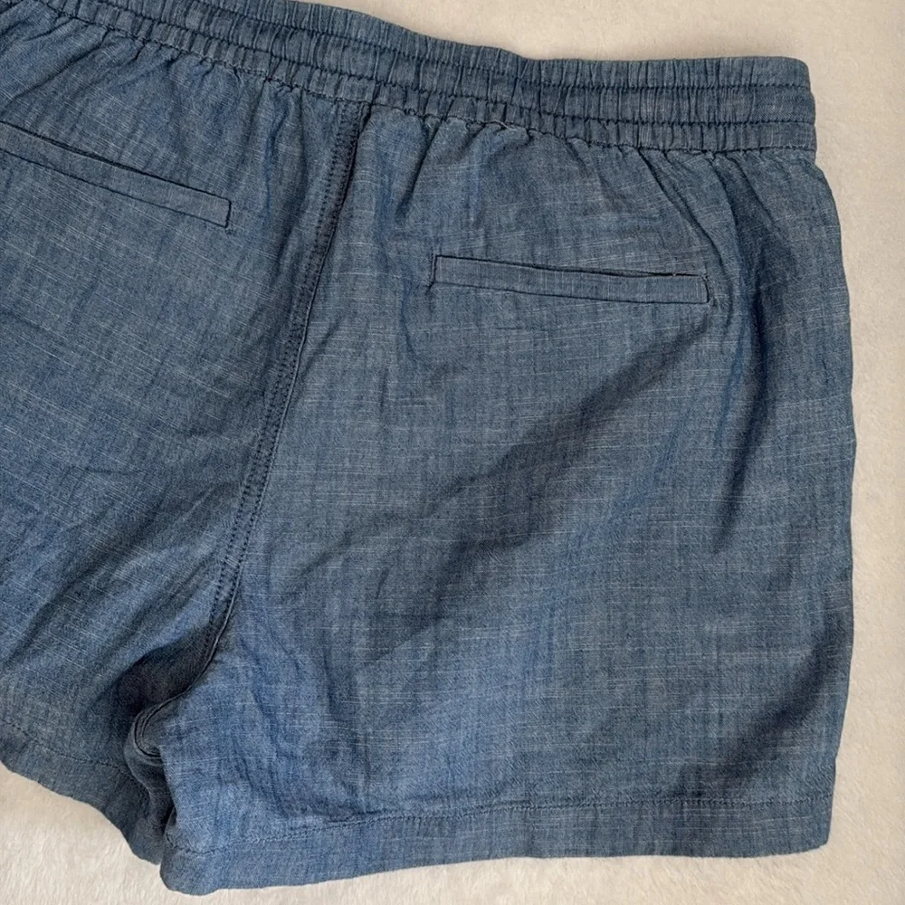 {NWT} J.Crew | Seaside Cotton Chambray Drawstring Short J2383 Oasis Blue (S) - Picture 13 of 16